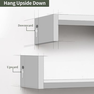 애완동물 케이지 벽 보관 장치 책상 세트 3 개의 목재 부동 선반