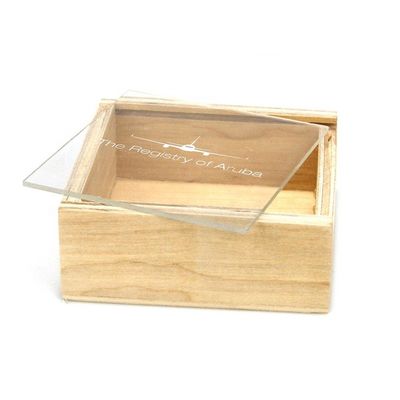 맞춤형 로고 브랜딩 10x10x3.8cm 슬라이딩 뚜?? 이 있는 받아 들일 수 있는 목재 저장 상자