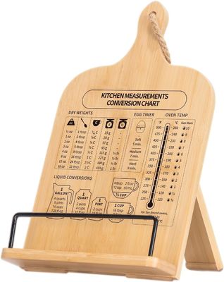 OEM ODM 받아 들인 목조 요리 책 수납기 조정 가능한 요리 책 기기