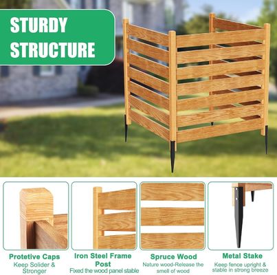 금속 스틸 3 패널 개인 정보 보호 스크린 에어컨에 대한 울타리 패널 사용자 지정 로고
