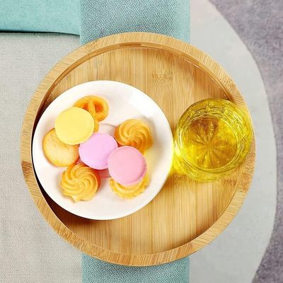 OEM ODM용 맞춤형 천연 대나무 소파 사이드 테이블 접이식 팔레스트 클립-온 소파 트레이