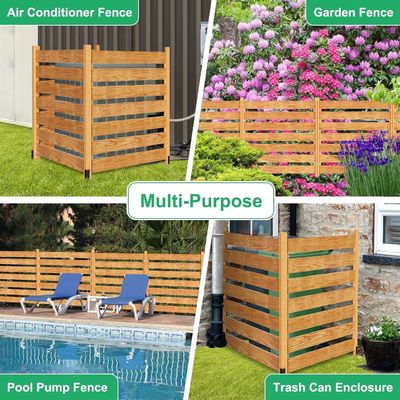 금속 스틸 3 패널 개인 정보 보호 스크린 에어컨에 대한 울타리 패널 사용자 지정 로고