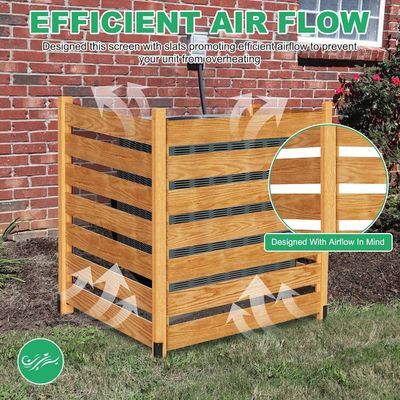 금속 스틸 3 패널 개인 정보 보호 스크린 에어컨에 대한 울타리 패널 사용자 지정 로고