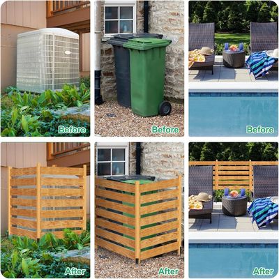 금속 스틸 3 패널 개인 정보 보호 스크린 에어컨에 대한 울타리 패널 사용자 지정 로고