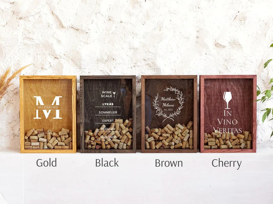 기념일 및 결혼식 선물에 맞춤형 나무 상자 매트 라미네이션 인쇄 처리