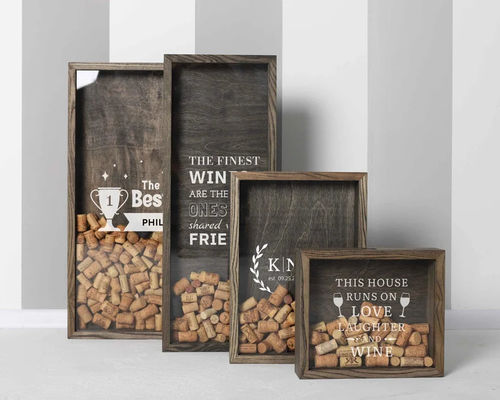 기념일 및 결혼식 선물에 맞춤형 나무 상자 매트 라미네이션 인쇄 처리