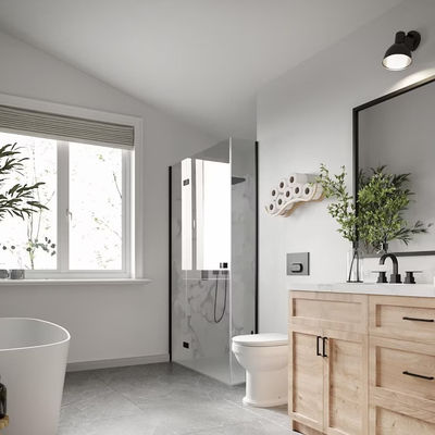 사용자 지정 로고 허용 된 목조 옷장 화장실용 휴지 보관 선반