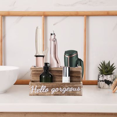 이 목발 건조기 와 직선기 소지판 을 사용 하여 욕실 을 손쉽게 정리 하십시오