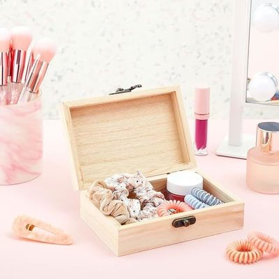 6 패키지 앞 클래스 힌지 뚜?? 미완성 목조 공예품 다른 선물 공예품용 상자