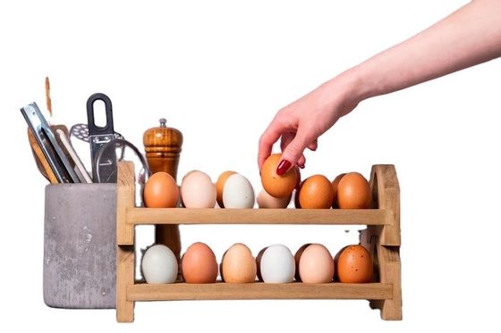 목재 계란 카튼 트레이 농장 부엌을 위한 손으로 만든 대나무 또는 사용자 정의 목재 계란 보관기