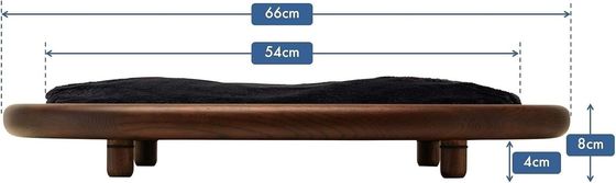 일반 나무 상자 직사각형 반등 디자인과 간편한 관리 구조를 가진 애완 동물 침대