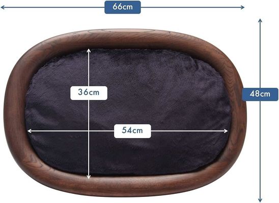 일반 나무 상자 직사각형 반등 디자인과 간편한 관리 구조를 가진 애완 동물 침대