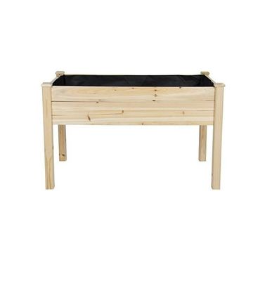 48x24x30in 하위 목재 플랜터 박스 뒷마당 빛나는 라미네이션 목재 나무 유형