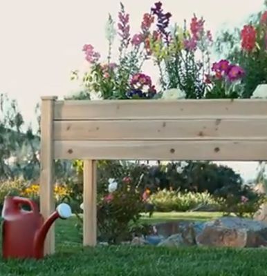 48x24x30in 하위 목재 플랜터 박스 뒷마당 빛나는 라미네이션 목재 나무 유형