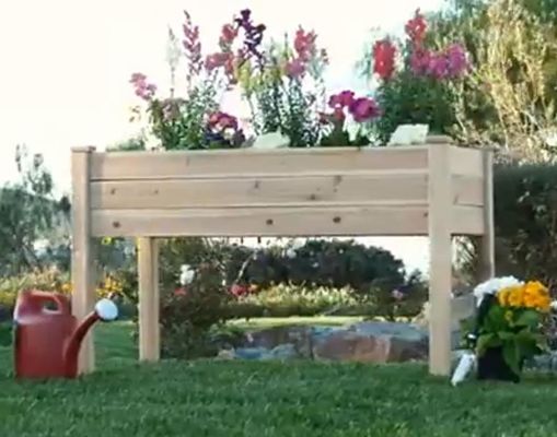 48x24x30in 하위 목재 플랜터 박스 뒷마당 빛나는 라미네이션 목재 나무 유형