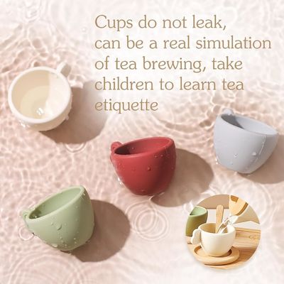 맞춤형 디자인 어린이용 목조 차 세트 컵 뚜?? 및 서비스 트레이
