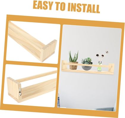 책 꽃 냄비와 유치원 조직기 선물 2 개의 나무 장식용 매달린 선반