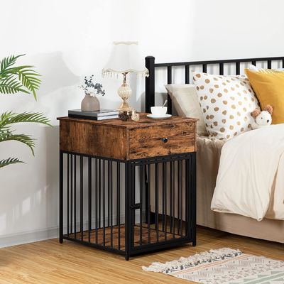 실내 애완동물 상자 끝 테이블 장식용 강아지 켄일 드로이와 맞춤형 흰색