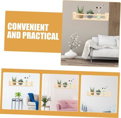 책 꽃 냄비와 유치원 조직기 선물 2 개의 나무 장식용 매달린 선반