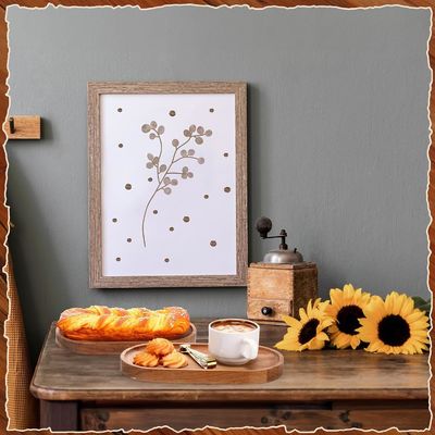 10 인치 타원형 목재 식료품 기름 코팅과 자연 나무 색상