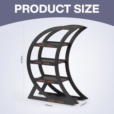 아파트 목재 크리스탈 디스플레이 선반 홀더 달 주방에 장식 선반
