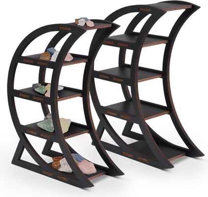 아파트 목재 크리스탈 디스플레이 선반 홀더 달 주방에 장식 선반