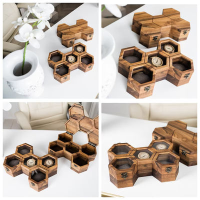 슬라이딩 뚜?? 환경용 목재 시계 상자 남성용 개인화 화면 케이스