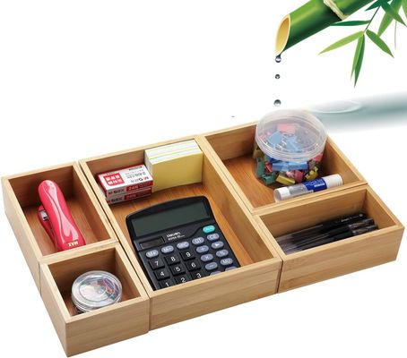 3 와이어 두께 5 조각 대나무 드라워 조직기 세트 다양한 크기의 사무실 저장