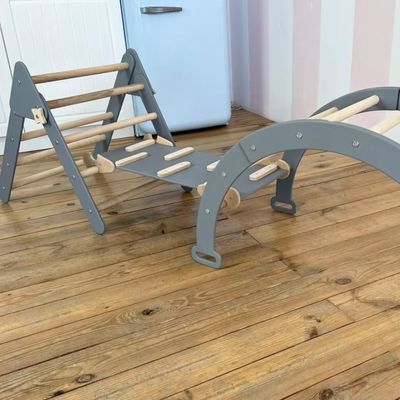 모네소리 등산 세트 유아용 실내 삼각형 등산