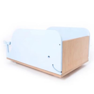 바퀴에 나무 장난감 상자 어린이 장난감 조직에 대한 귀하의 요청에 따라 맞춤