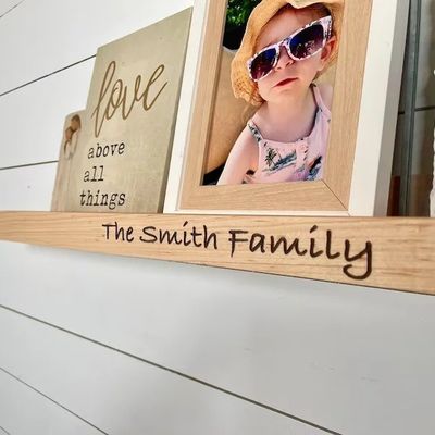 목재 집 장식 촌락 스타일 고형 목재 부동 선반 사용자 정의 옵션