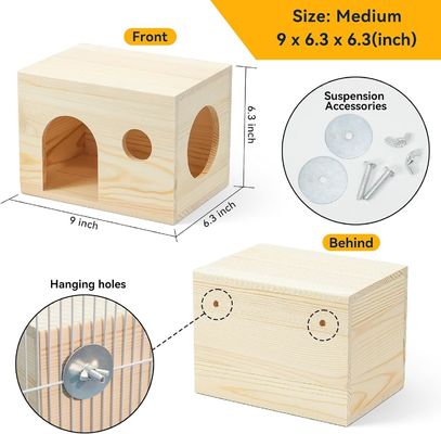 저렴한 가격에 단단한 패턴의 나무 소동물 은신지