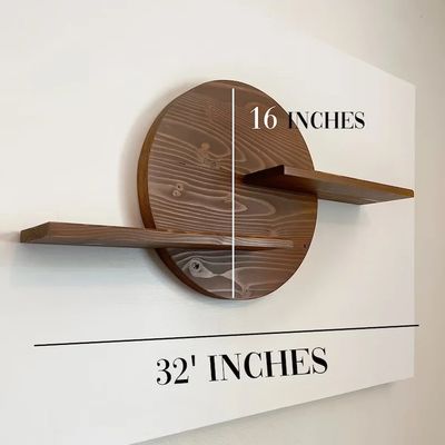 나무 벽 셰프 부동 프레임 크리스탈 디스플레이 플랜트 서드 라이닝룸 디스플레이