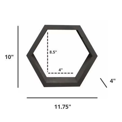 현대적인 벽 보관용으로 세 장의 목재 부동 선반으로 구성된 거실 가구