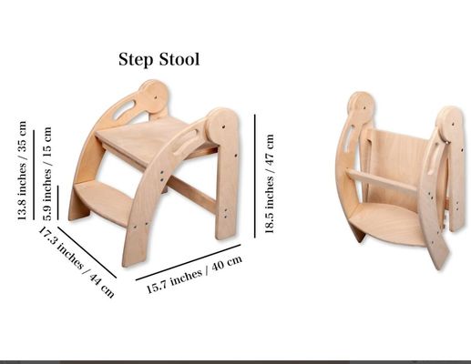 맞춤형 로고 어린이용 목재 발자국 폴더블 유아 발자국 몬테소리 디자인