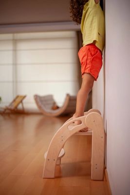 맞춤형 로고 어린이용 목재 발자국 폴더블 유아 발자국 몬테소리 디자인