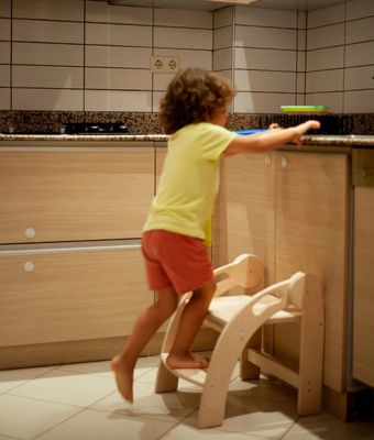 맞춤형 로고 어린이용 목재 발자국 폴더블 유아 발자국 몬테소리 디자인