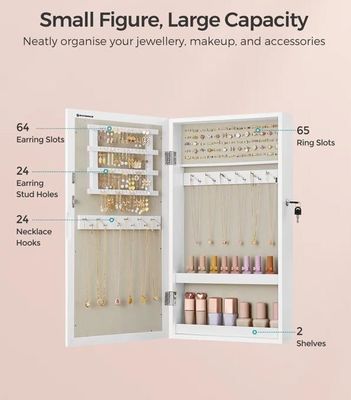 맞춤 서비스 흰색 보석 6 개의 드로거와 단단한 목재 구조와 함께 옷장