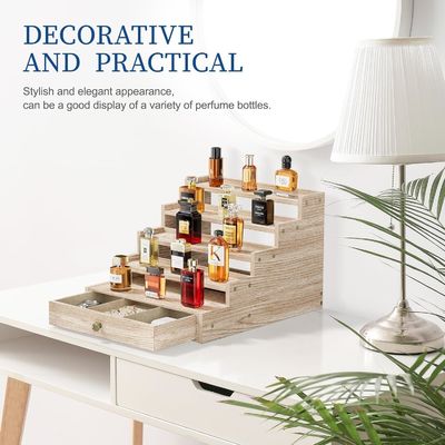 래킹 목재 켈른 스탠드 랙 디스플레이 라이저 상자와 함께 릴프