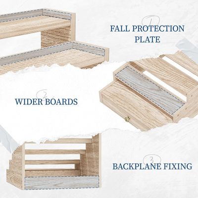 래킹 목재 켈른 스탠드 랙 디스플레이 라이저 상자와 함께 릴프
