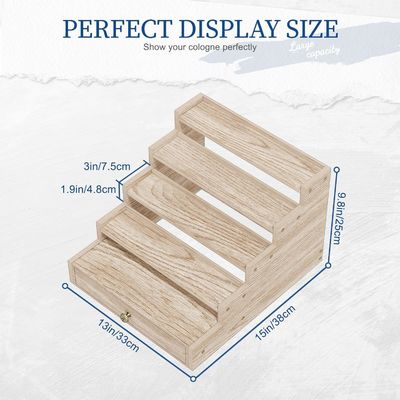 래킹 목재 켈른 스탠드 랙 디스플레이 라이저 상자와 함께 릴프