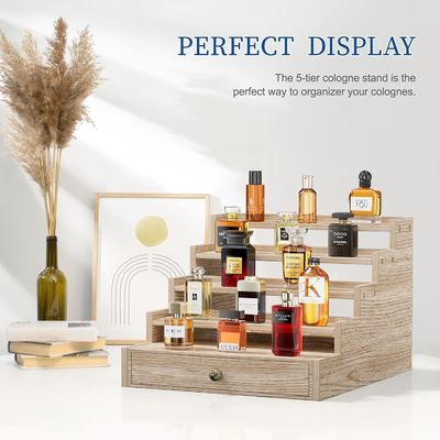 래킹 목재 켈른 스탠드 랙 디스플레이 라이저 상자와 함께 릴프