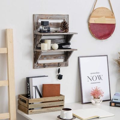 현대 거실 가구 벽에 장착 된 목재 선반 고품질 사용자 지정 로고