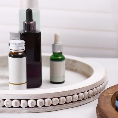 맞춤형 목재 장식 트레이에 진주 흰색 디자인 무료 샘플 제공