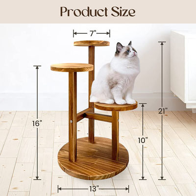 사용자 정의 로고 실내 소나무 나무 정원 플랜트 및 계층 스탠드를위한 나무 식물 스탠드