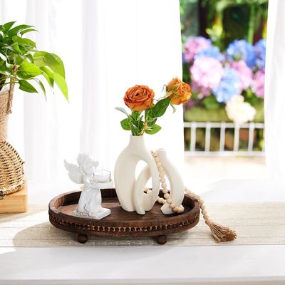 맞춤형 디자인 목재 장식 트레이 주방 및 식탁