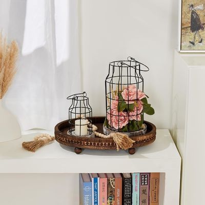 맞춤형 디자인 목재 장식 트레이 주방 및 식탁