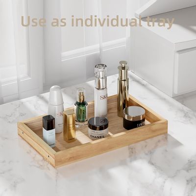 접지 않는 레이크 메이크업 향수 조직기 목재 트레이와 아크릴 화장품 선반