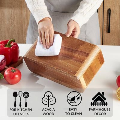 카운터 톱 큰 아카시아 목재 가구 기기 부엌 인쇄 처리 레이저 gravure