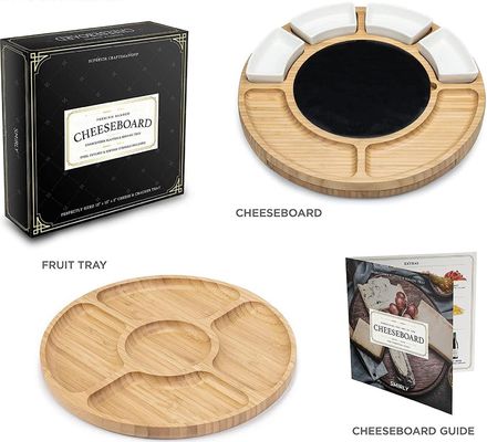 직사각형 대나무 치즈 플래터 및 칼 세트 상업 구매자 선물 상점